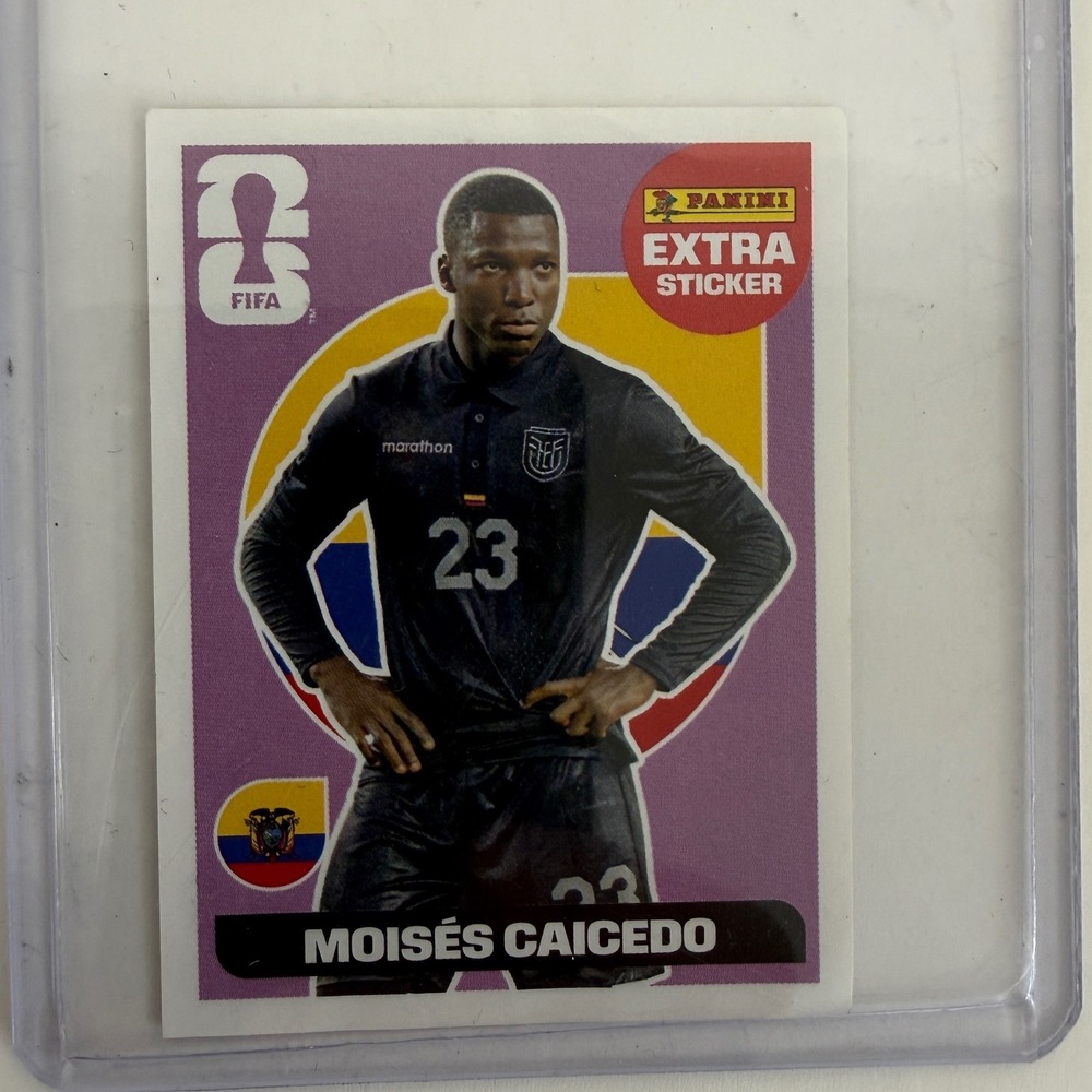 NEW 2026 Panini FIFA World Cup Moises Caicedo Ecuador Extra Sticker